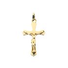 Image 1 of Gold pendant of a cross with corpus.