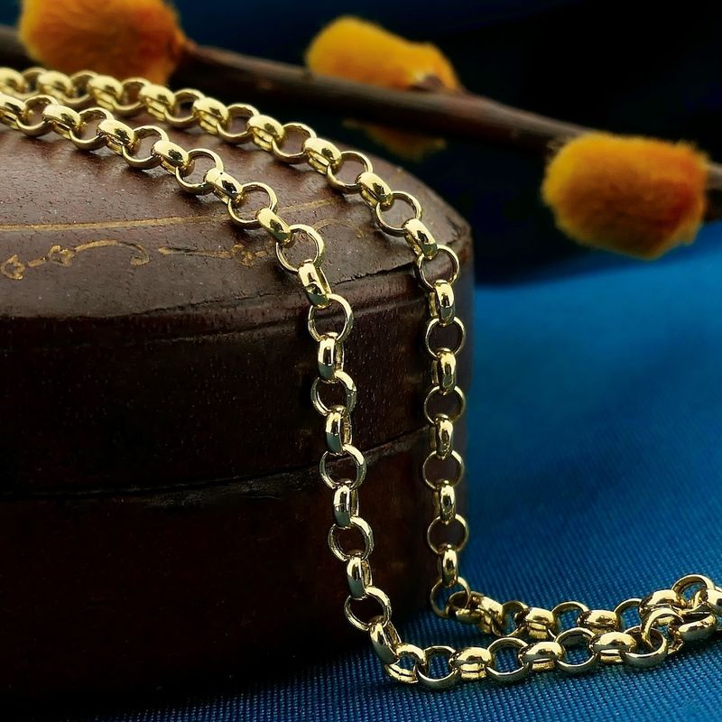 Image 2 of 18-karat gold chain link necklace | 46 cm