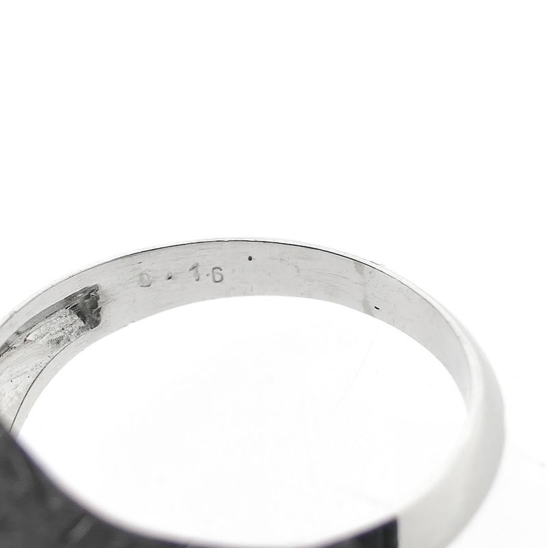 Image 7 of White gold ring with diamond 0.16 ct.