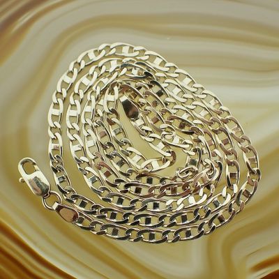 Gold Figaro link chain | 51 cm Image 2 of Gold Figaro link chain | 51 cm