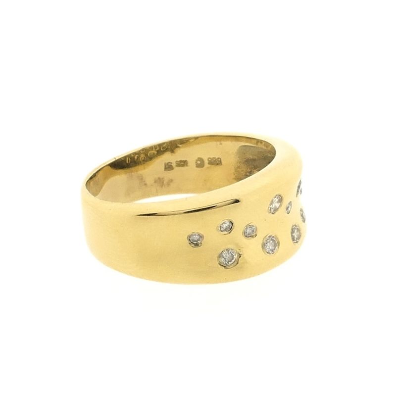 Image 4 of Gold ring with diamonds; 0.25 ct.
