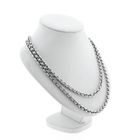 Image 3 of Solid Silver Cable Chain Necklace