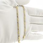 Image 9 of Two-tone gold navy link bracelet | 20 cm