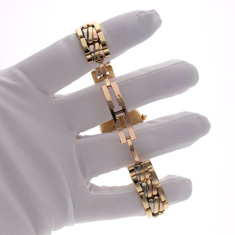 Image 13 of Cartier Trinity 2357 / WG2005S5; Exclusive 18ct Yellow Gold Ladies Watch with Diamonds