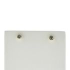 Image 1 of Gold stud earrings with aquamarine