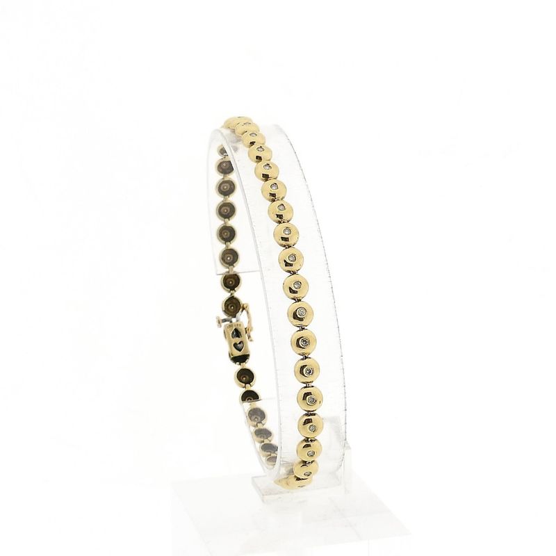 Afbeelding 1 van Gouden tennisarmband met diamant; 0,53 ct. 
