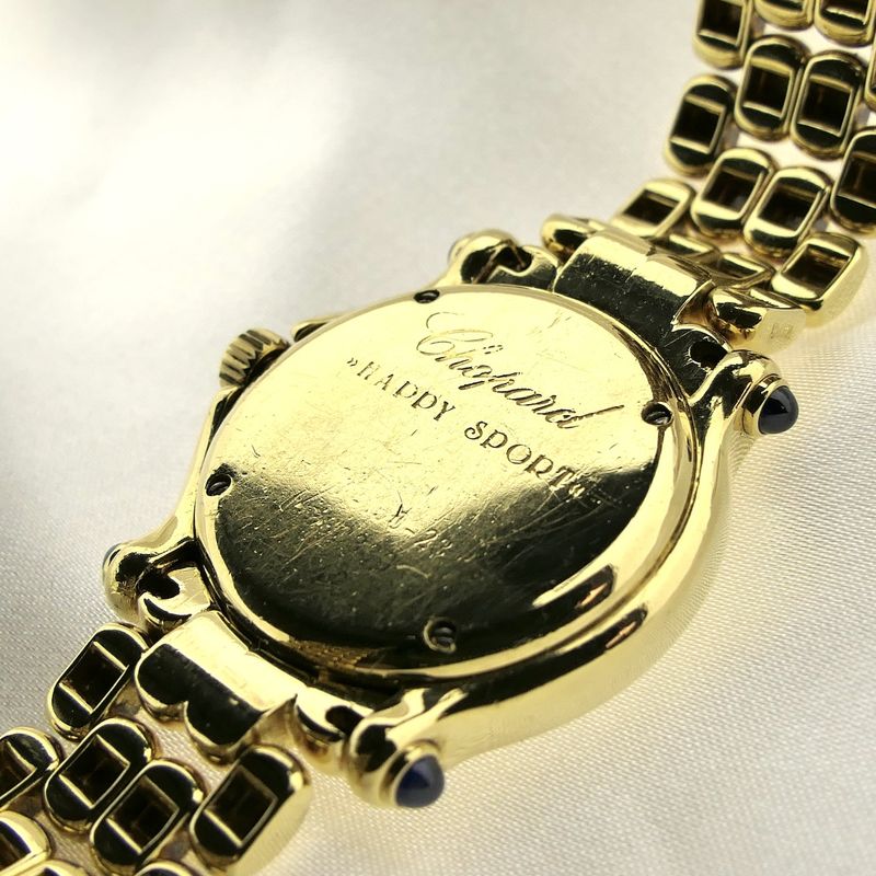 Image 15 of Chopard Happy Sport 4142; Exclusive 18k gold women's watch with diamonds