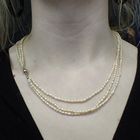 Image 3 of Pearl necklace with gold clasp.