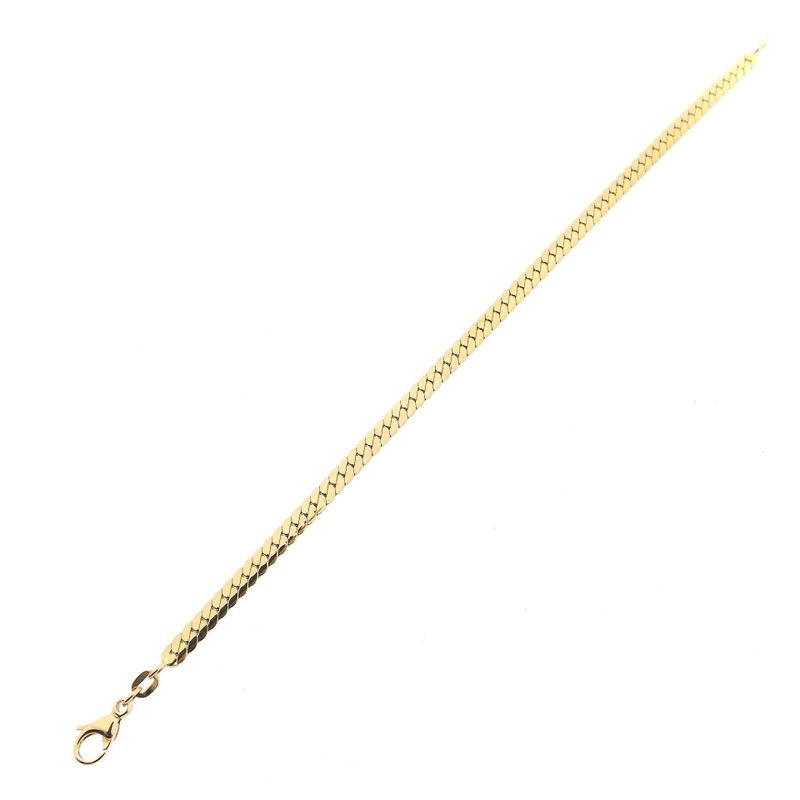 Image 6 of Golden Flat Gourmet Link Bracelet
