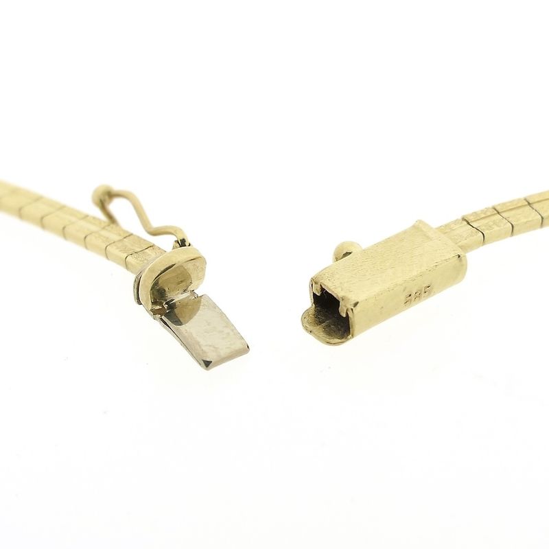 Image 5 of Gold braided Omega link necklace