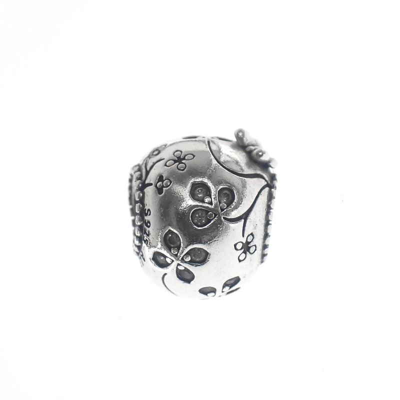 Image 4 of Pandora charm; Silver; Dia de los Muertos