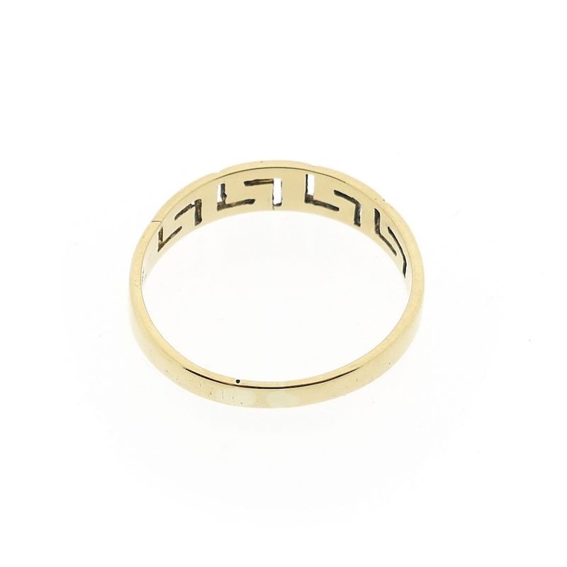 Image 5 of Vintage gold ring with meander pattern