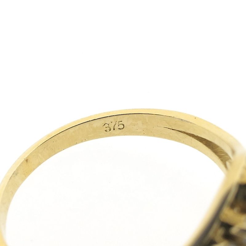 Image 8 of 9 crt. Vintage entourage ring with zirconia