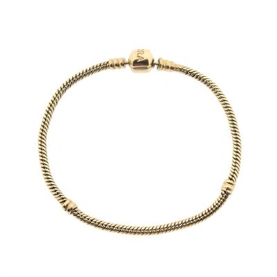 Gold pandora bracelet; Snake Chain | 21.5 cm Image 1 of Gold pandora bracelet; Snake Chain | 21.5 cm