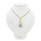 Image 4 of Gold Pendant with Topaz; 14 Karat