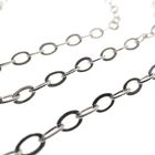 Image 7 of Silver ribbed anchor link chain | 70 cm