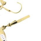 Image 5 of 8-karat bicolor dolphin earrings