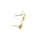 Image 11 of Bicolor gold stud earrings with diamond; 0.12 ct. | Le Chic