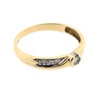 Image 7 of Yellow Gold Diamond Ring; 0.10 ct; 14 Karat; Size 17