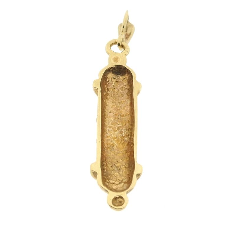 Image 6 of Vintage gold Mezuzah pendant