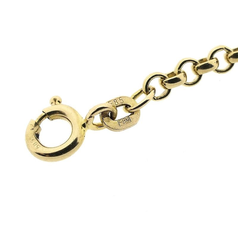 Image 5 of Gold jasseron link bracelet | 18.5 cm