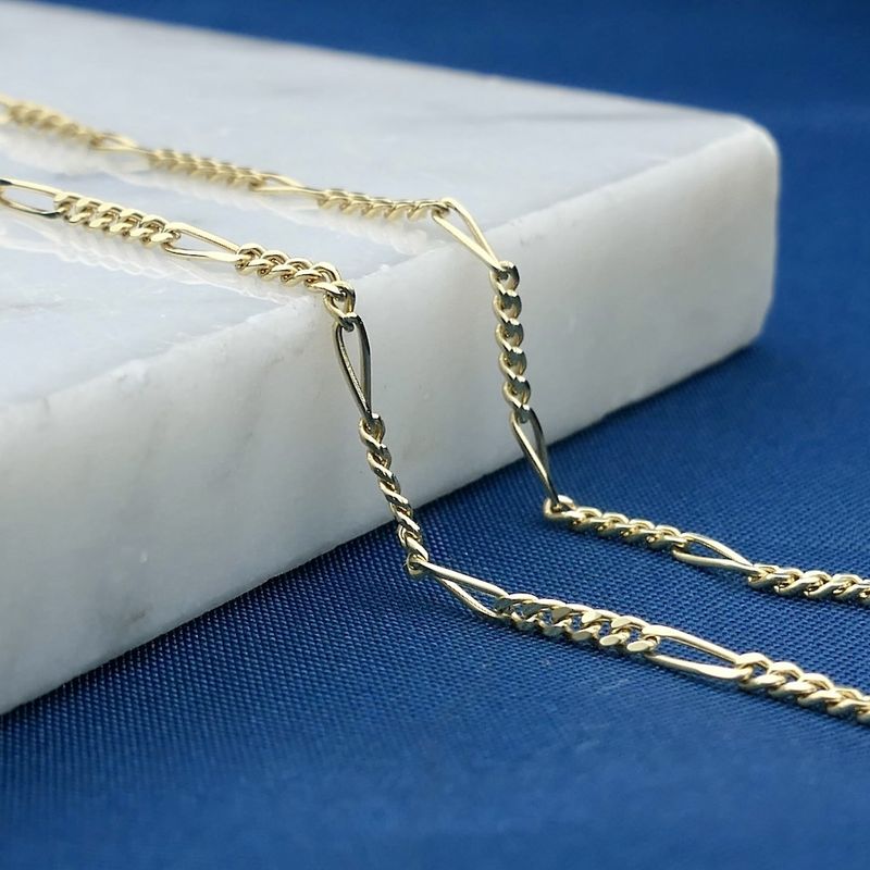 Image 2 of Golden Figaro link chain