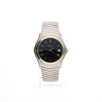 Ebel Classic Wave 38mm E1255F41; 18k gold/steel men's watch