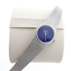Image 5 of Omega Deville; 18k white gold women's watch with lapis lazuli dial