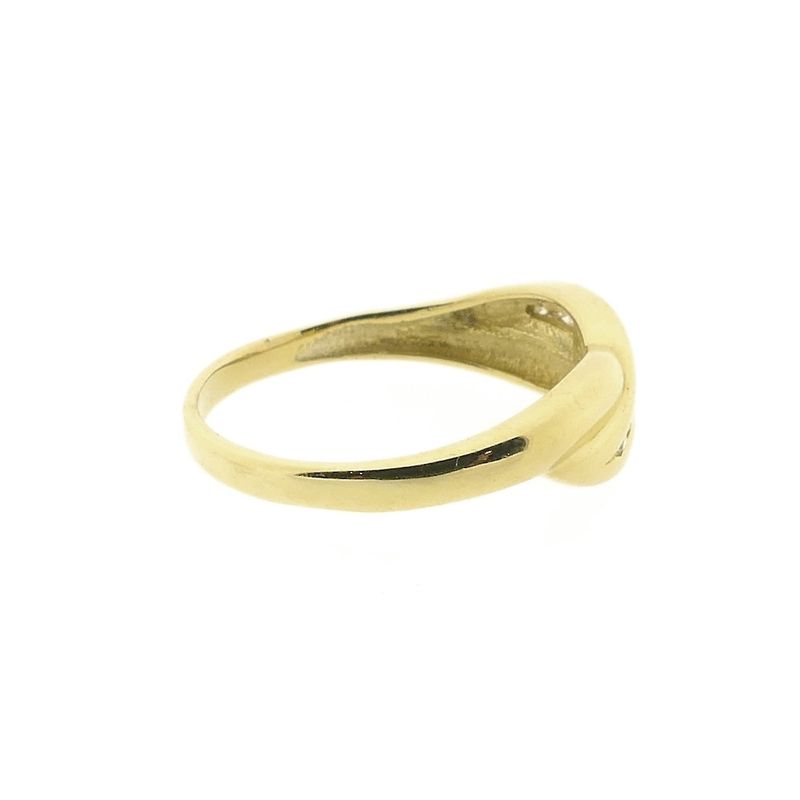 Image 4 of Gold subtle ring with zirconia