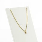 Image 8 of Gold minimalist pendant with diamond | 0.10 ct.
