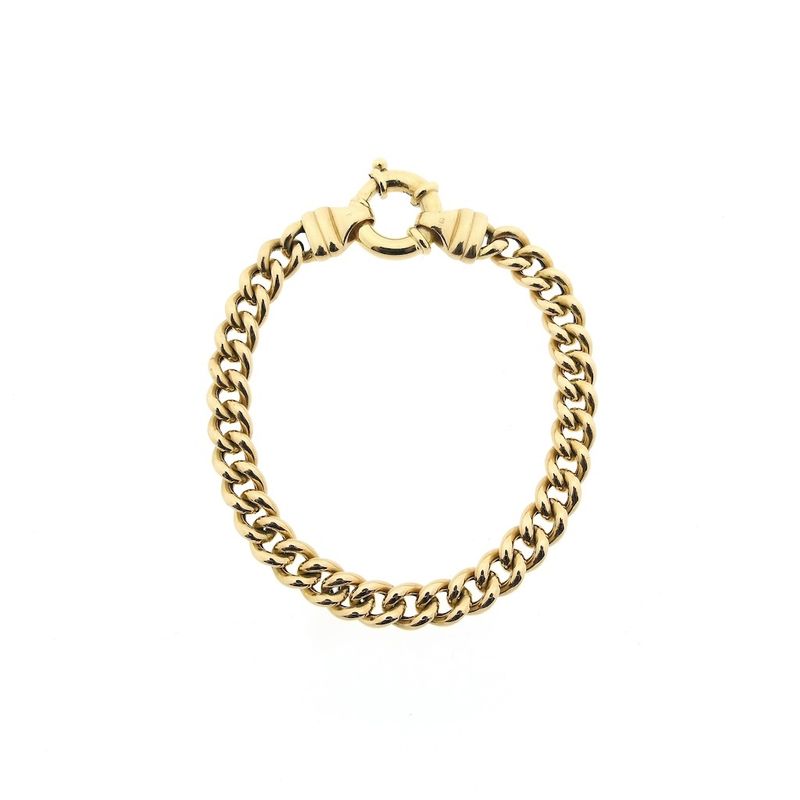 Image 3 of Gold gourmet link bracelet | 22 cm