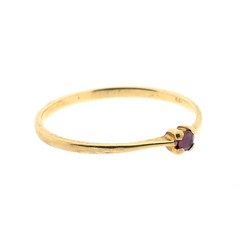 Image 4 of Gold ring with ruby