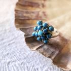 Image 2 of Silver ring with turquoise.