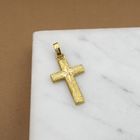 Image 7 of 18K Gold Cross Pendant | Diamond-cut