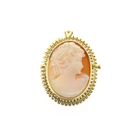Image 1 of Antique Gold Brooch/Pendant with Cameo