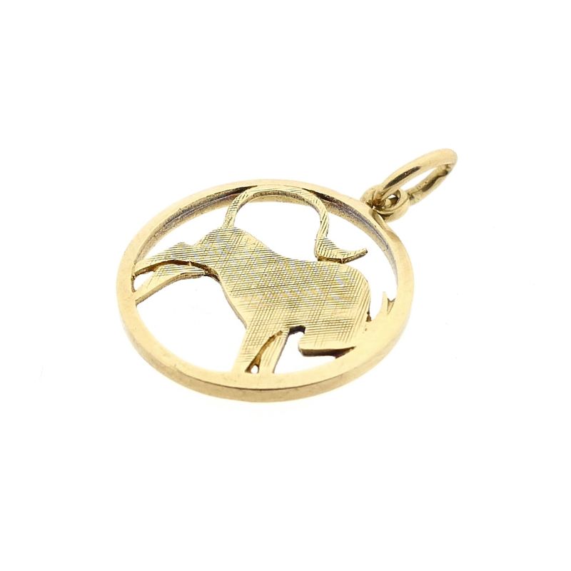 Image 5 of Gold Taurus Zodiac Pendant