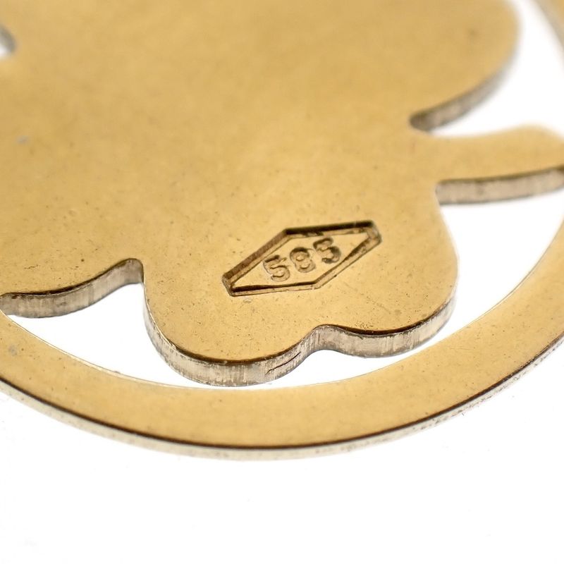 Image 5 of Gold pendant of a four-leaf clover