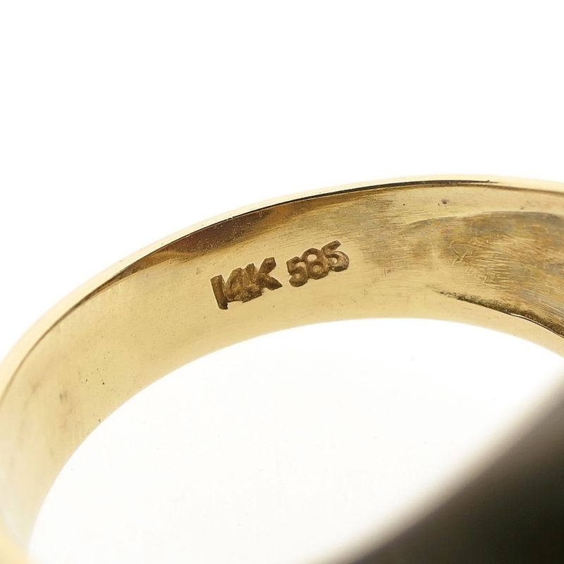 Image 6 of Gold men's ring with sardine