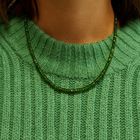 Image 11 of Peridot bead necklace with gold clasp