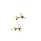 Image 9 of Gold stud earrings with pearl