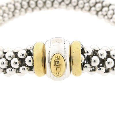 Image 2 of Fope bicolor gold mesh link bracelet