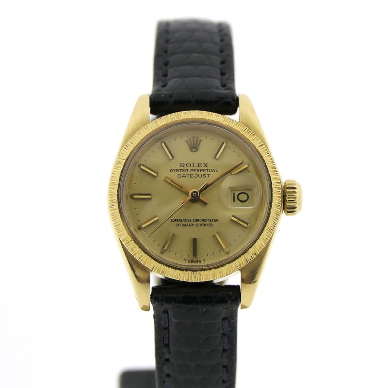Image 1 of Rolex Lady Datejust 26mm; Vintage 18k gold women's watch