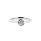 Image 2 of White gold solitaire ring with diamond; 0.40 ct.