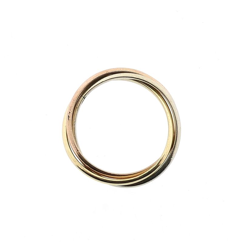 Image 4 of Tricolor Gold Ring; 14 Karat; Size 15
