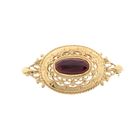 Image 1 of Gold brooch with garnet | Vintage