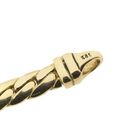 Image 5 of Long gold flat gourmet link necklace