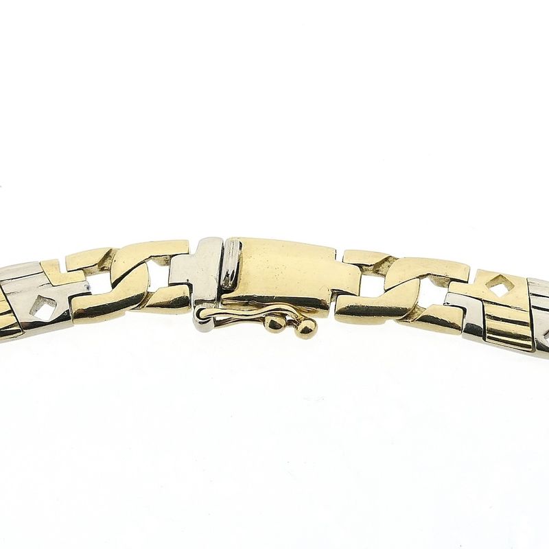 Image 3 of Two-tone gold magnum fantasy link bracelet | 21.5 cm