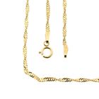 Image 1 of 18K gold Singapore link chain | 50 cm