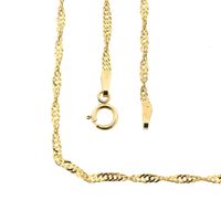 18K gold Singapore link chain | 50 cm