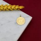 Image 2 of Gold zodiac sign pendant; Capricorn
